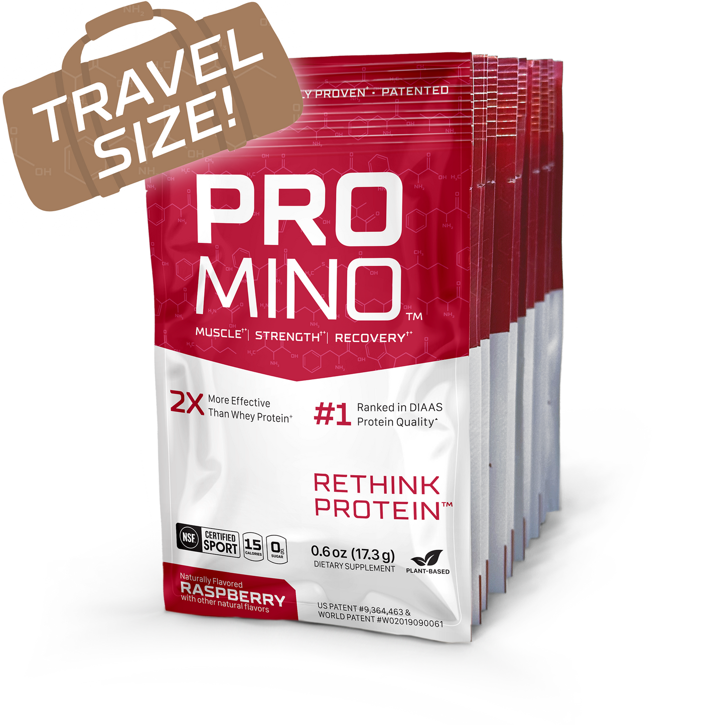 PROMINO™ SINGLE SERVING DRINK MIX RASPBERRY FLAVOR