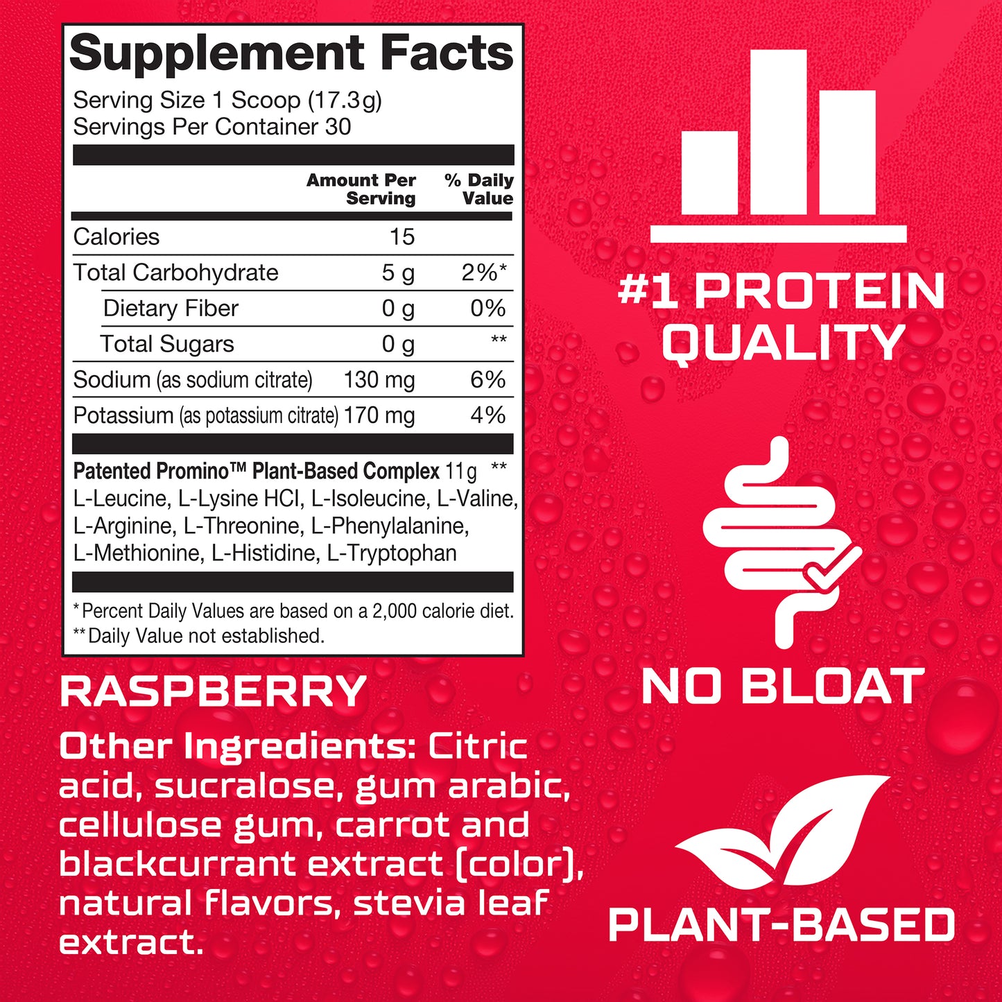 PROMINO™ SINGLE SERVING DRINK MIX RASPBERRY FLAVOR